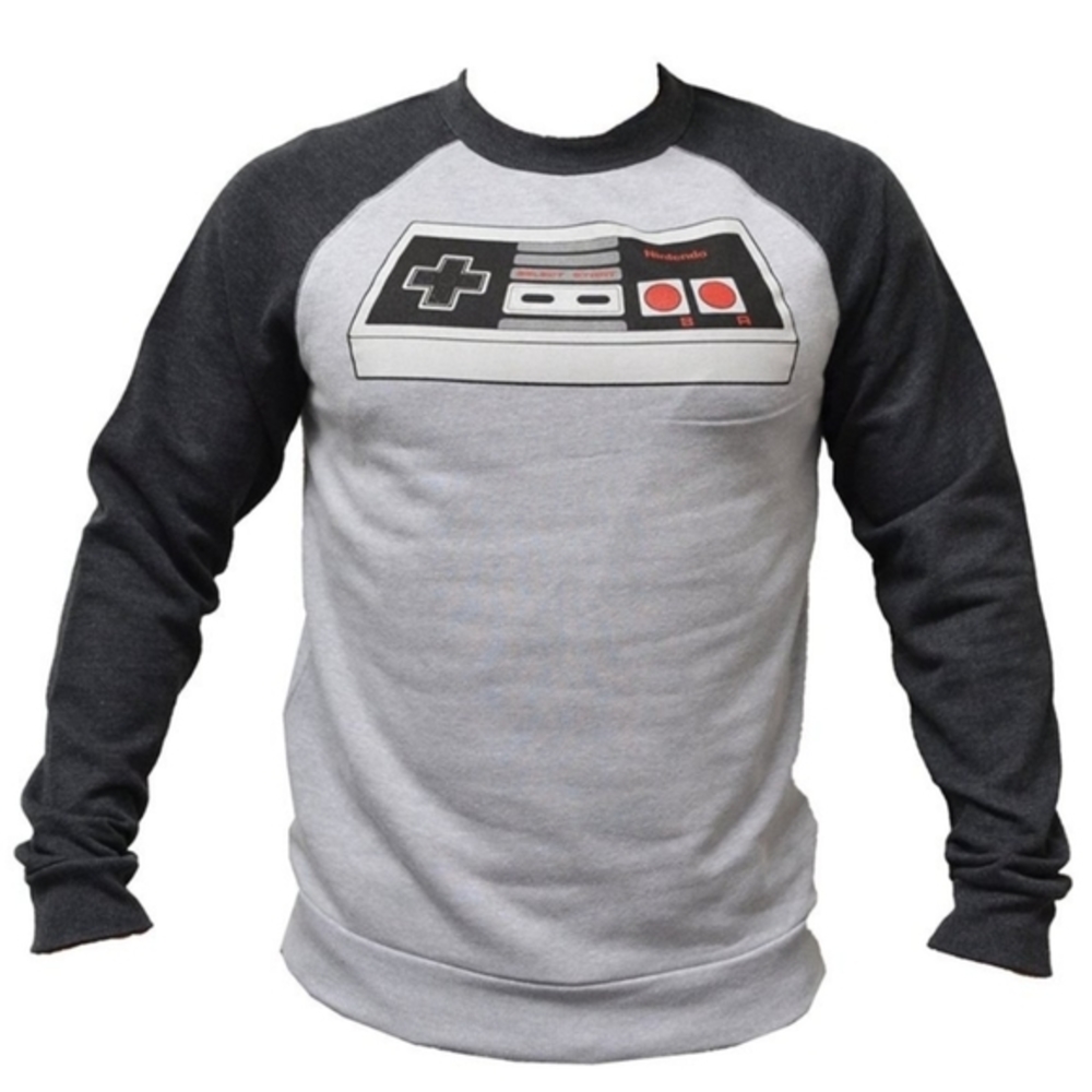 Men's Nintendo Classic‎ Controller Graphic Pullover Sweatshirt